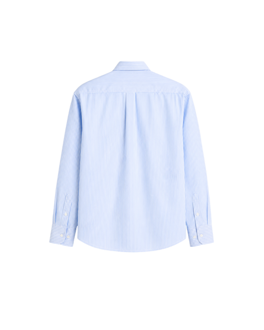 HASHWAY ARCHIVES EMBROIDERED STRIPED SHIRT - SKY BLUE