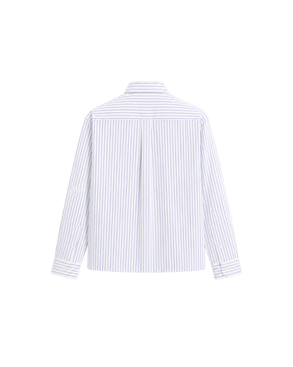 HASHWAY ARCHIVES STRIPED SHIRT - WHITE