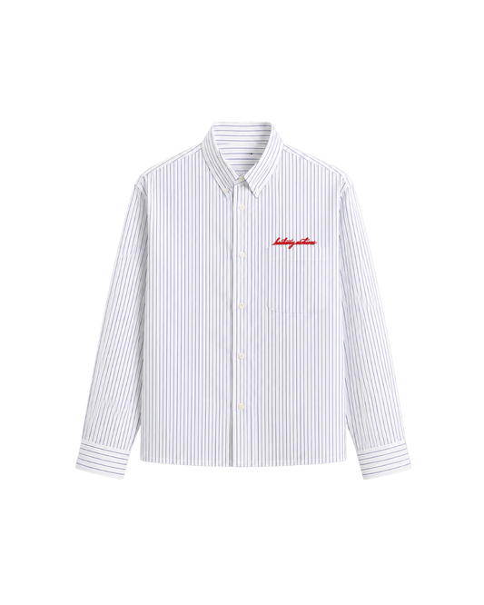 HASHWAY ARCHIVES STRIPED SHIRT - WHITE